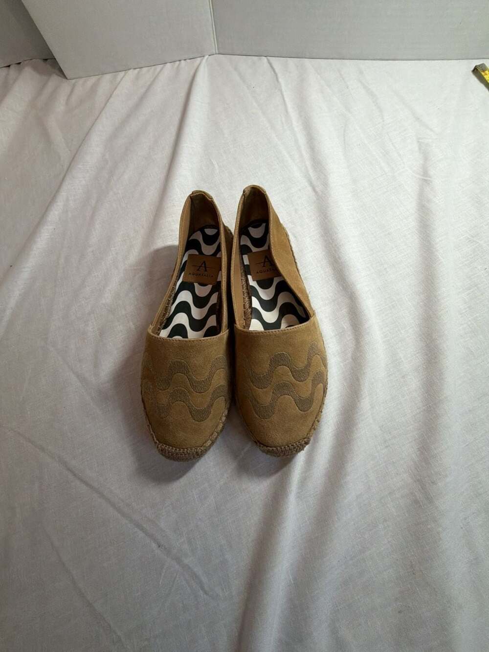 Aquatalia Suede Espadrilles Tan Size 5
